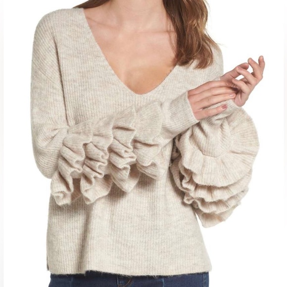 bp Sweaters - BP Ruffle Sleeve Sweater